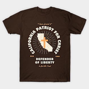 California Patriots For Christ Defenders of Liberty Christian T-Shirt